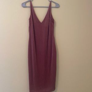 Soft pink velvet dress. Size S